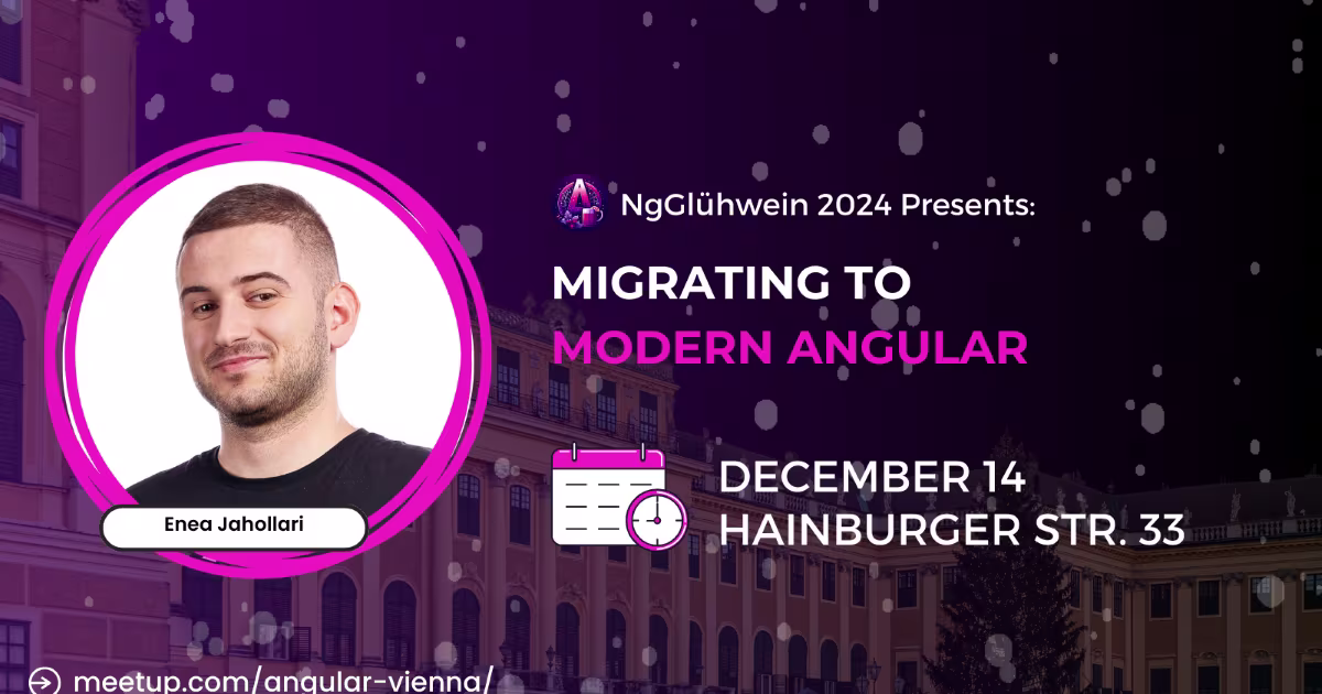 Migrating to Modern Angular at NgGlühwein 2024