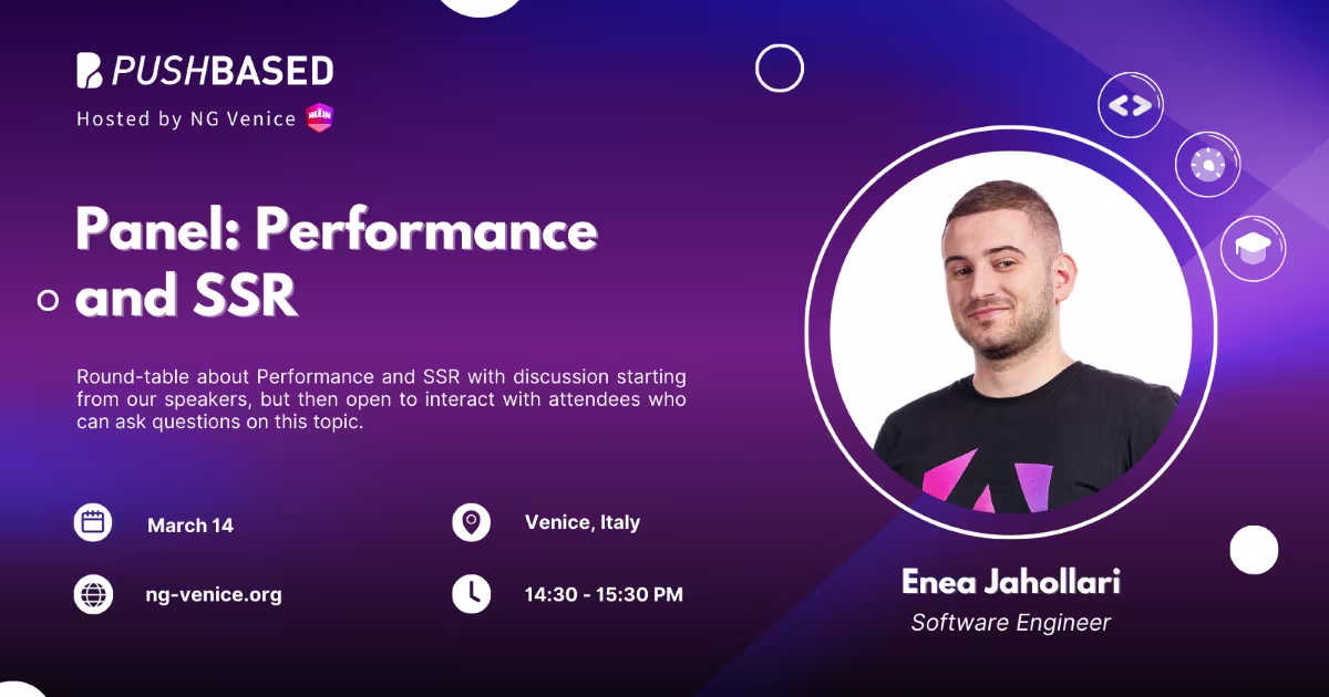 Panel: Performance and SSR @ Ng Venice
