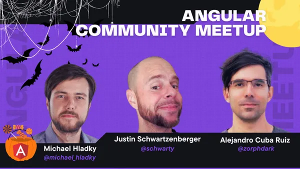 Angular Community Meetup. Poster.