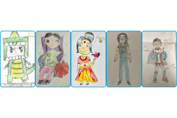 The runners up designs of Explore Learning's Compass character design competition