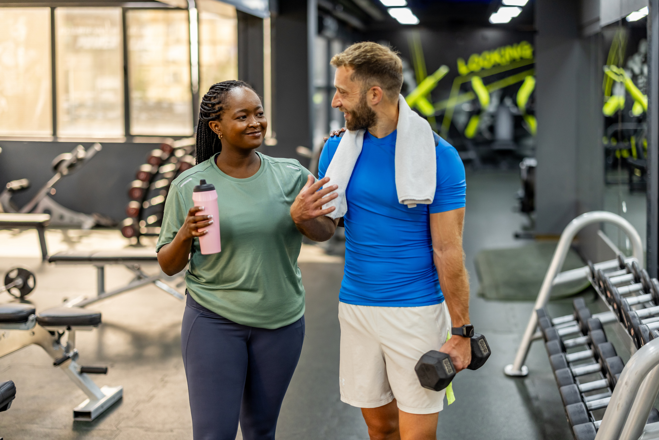 people enjoying gym facilities