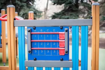 Counting toy at a playground