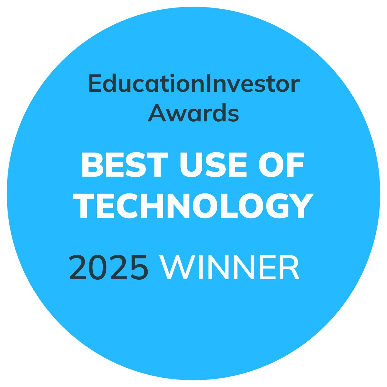 Explore Learning wins Best Use of Technology at EducationInvestor Awards 2025 badge
