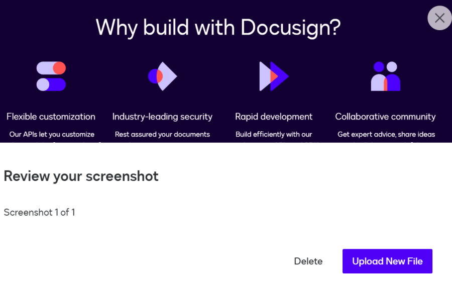Update App Center listing | Docusign