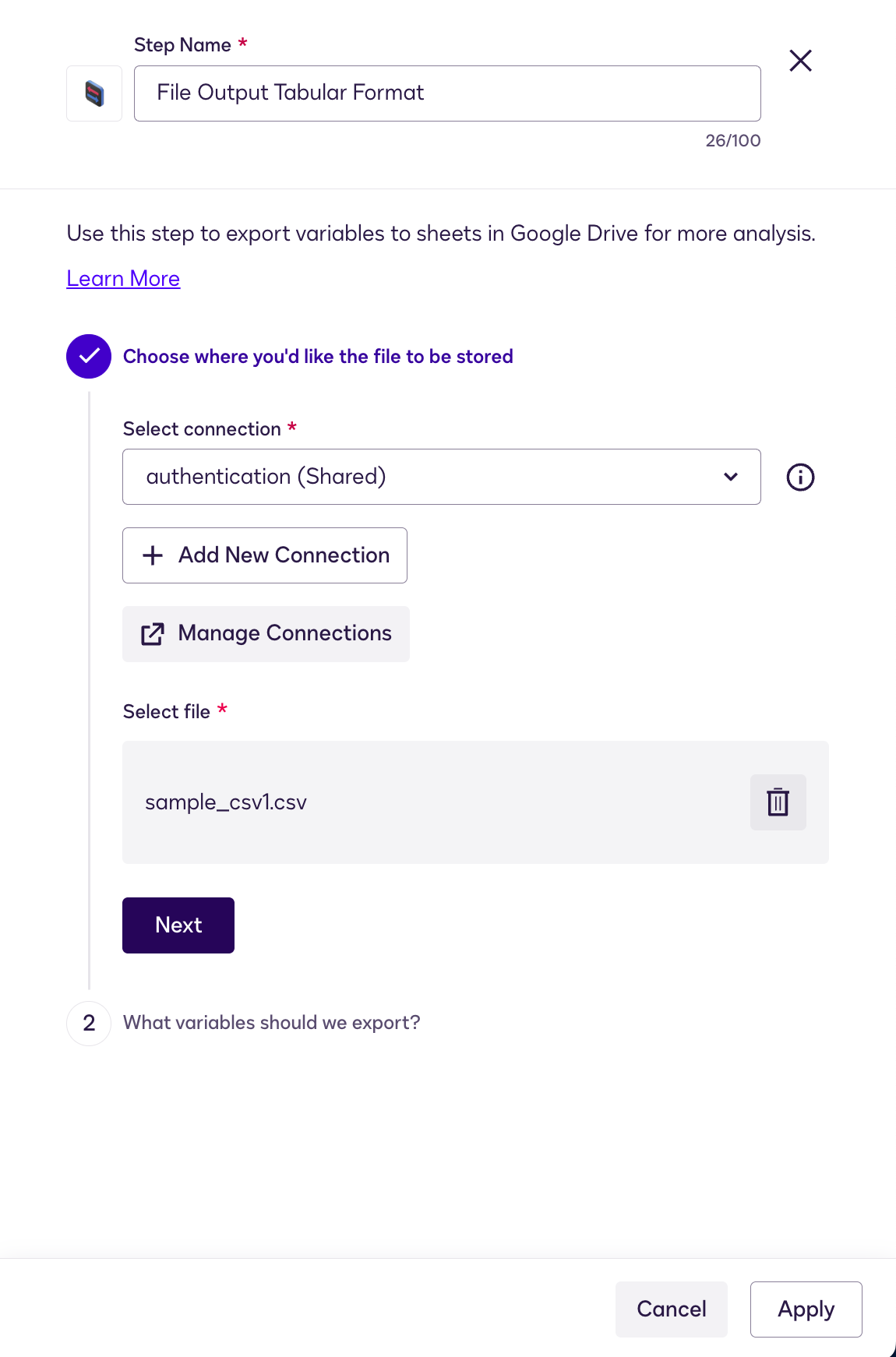 File output tabular format extension workflow test | Docusign