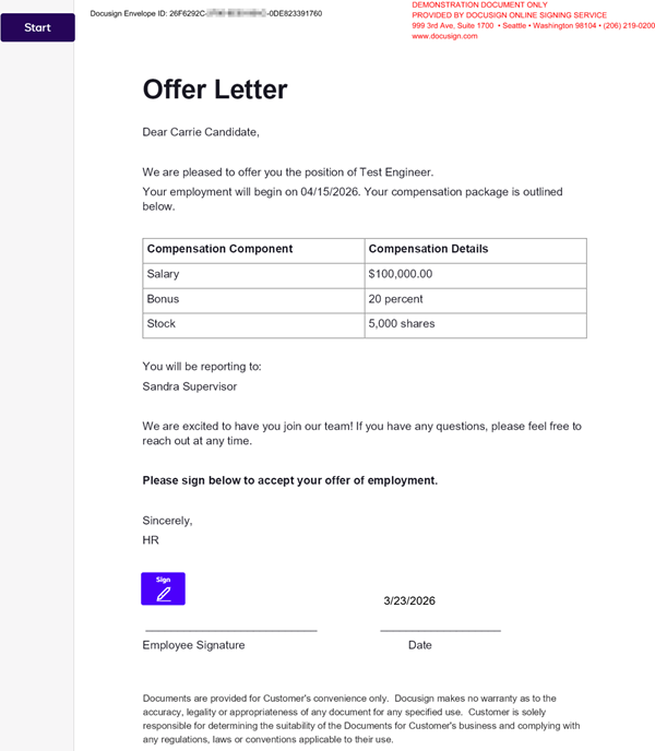 Document generation | Docusign