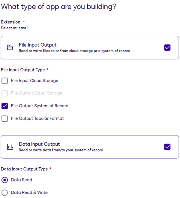 File output system of record extension contract reference | Docusign