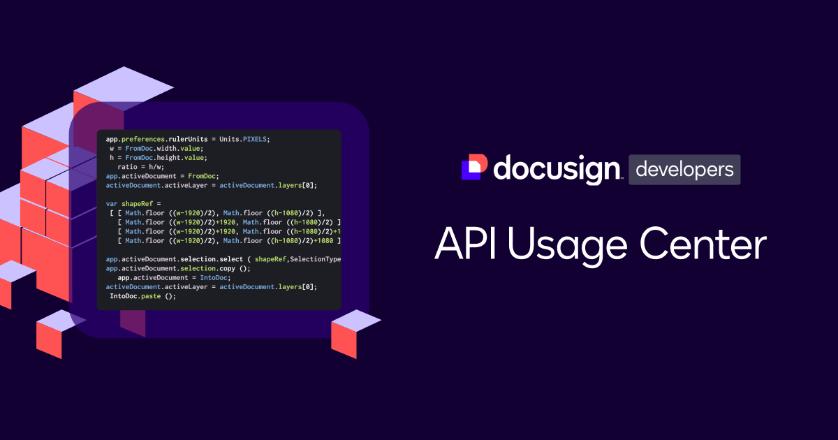 API Usage Center overview | Docusign