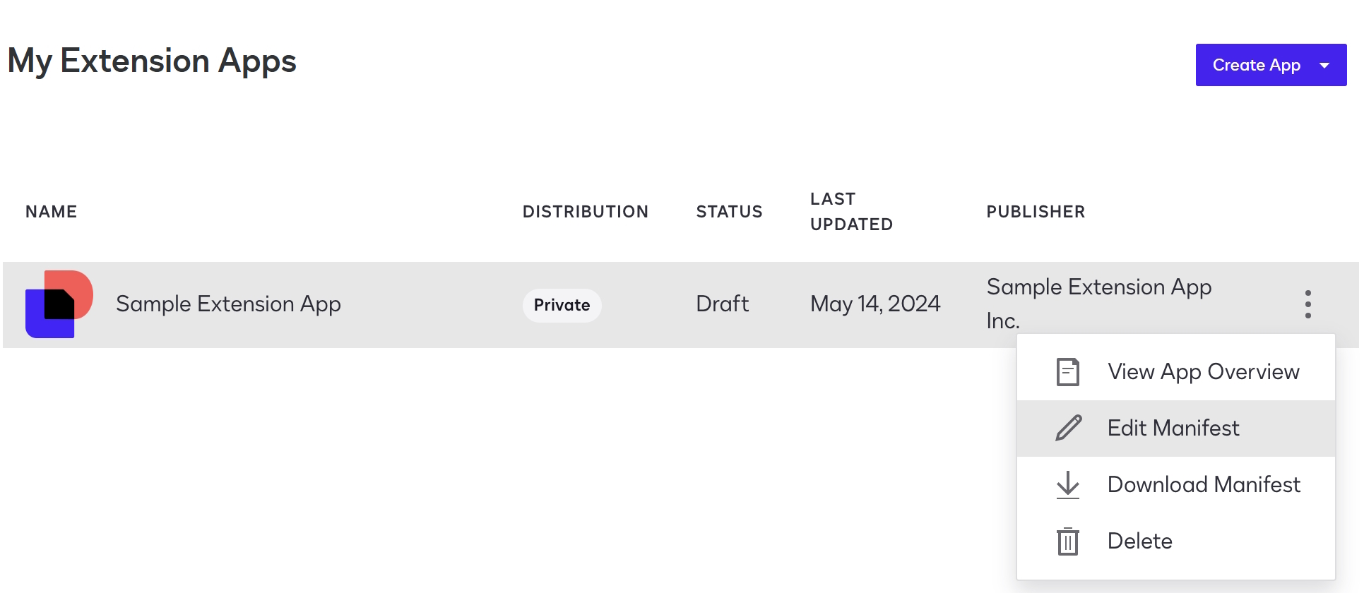 Use a manifest file to update a registration | Docusign