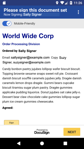 How to Brand the Signing Experience | Android SDK | Docusign