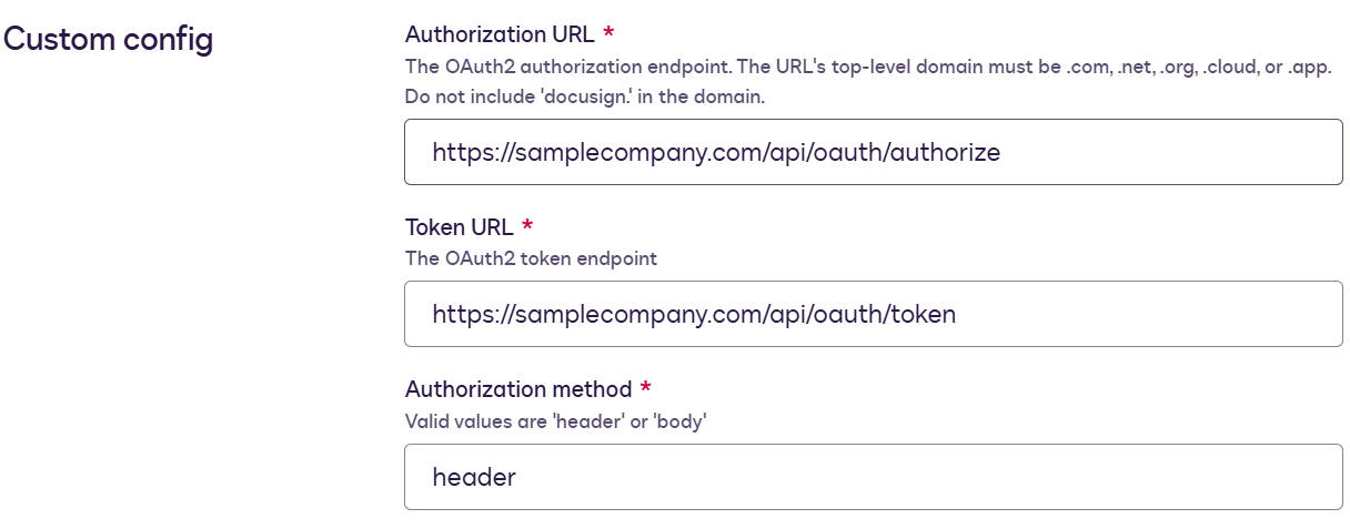 Update integration details | Docusign