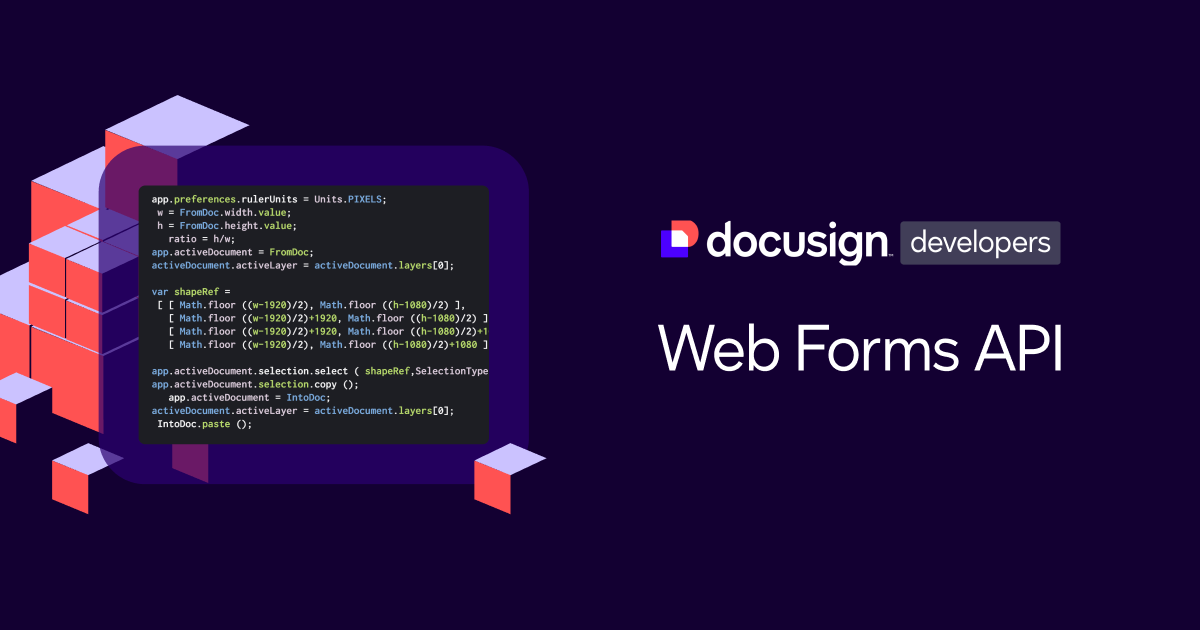 Automate Web Form processes | Docusign