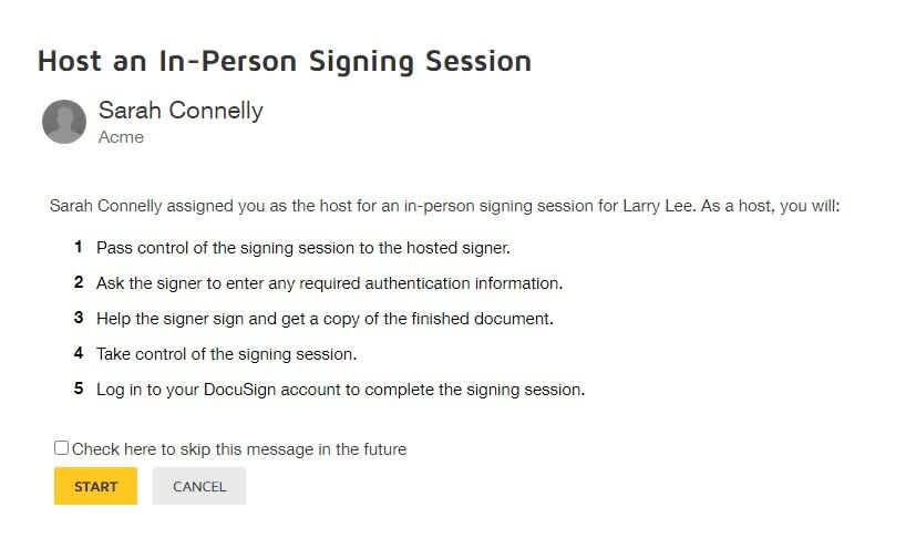 Sign Inperson Signing How to send an envelope to an in person signer | Docusign