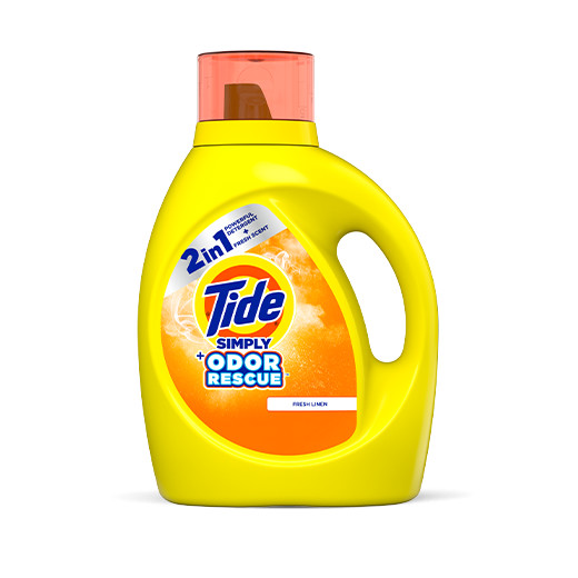 Tide Simply Odor Rescue Liquid Laundry Detergent - 115 ounces, color yellow