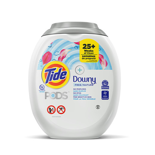 Tide PODS® Plus Downy Free Laundry Detergent Pacs - 42 count, color white