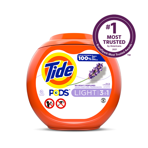 Tide PODS Light Laundry Detergent White Lavender Scent