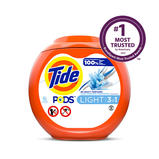 Pack of Tide PODS® Light Laundry Detergent Ocean Mist Scent