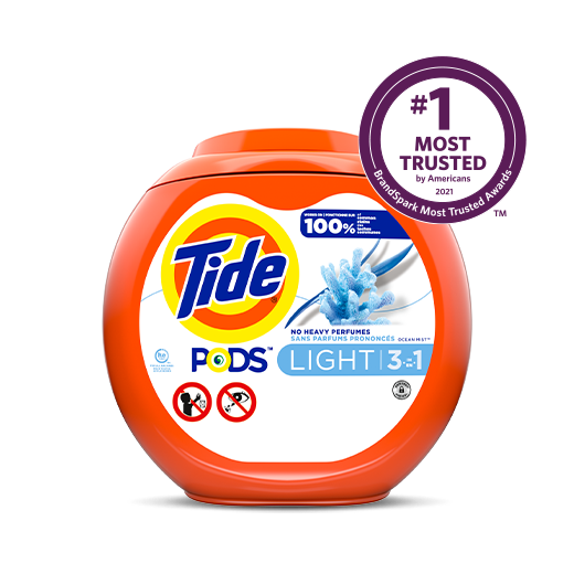 Pack of Tide PODS® Light Laundry Detergent Ocean Mist Scent