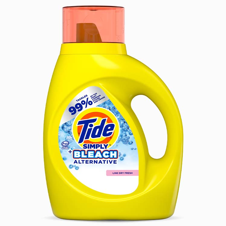 Tide Simply Plus Bleach Alternative Liquid Laundry Detergent cleans, whitens and brightens your clothes.