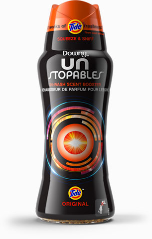 Downy Unstopables In-Wash Scent Booster Tide® Original Scent - 20.1 ounces, color black