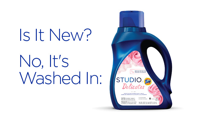 Is it new? No, it's washed in: Studio by Tide Delicates