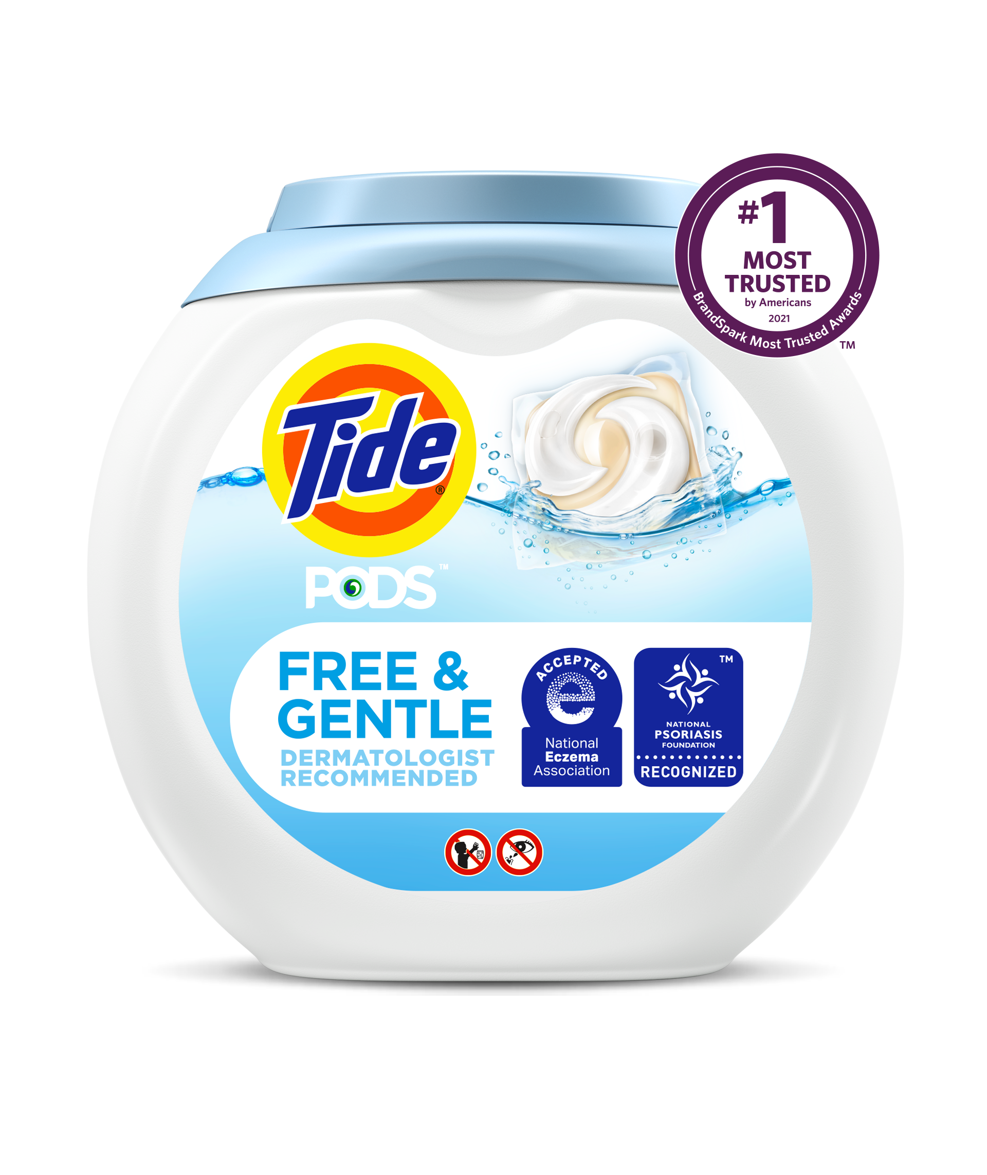 Tide PODS Free And Gentle Laundry Detegent Pacs | Tide