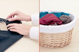 How to separate laundry and sort clothes