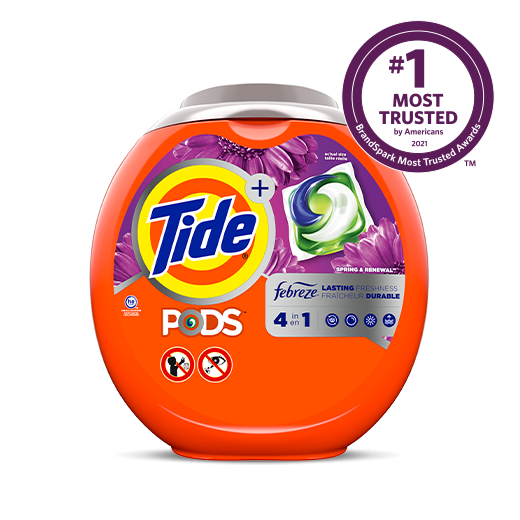Tide PODS® Plus Febreze™ 4in1 Spring and Renewal Laundry Detergent