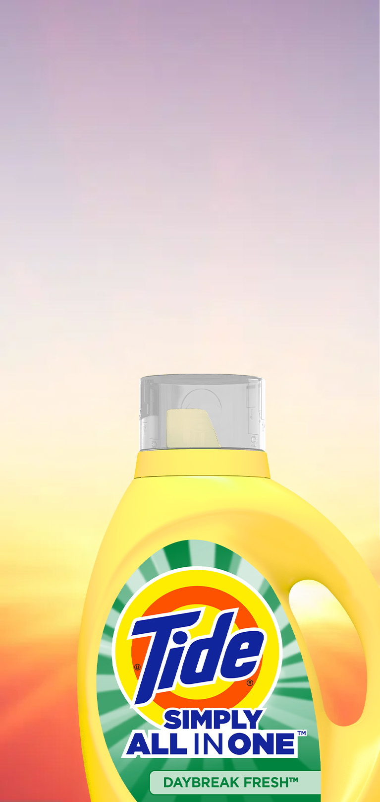 Tide Simply Clean and Fresh Liquid Laundry Detergent Daybreak Fresh - 25 ounces, color yellow