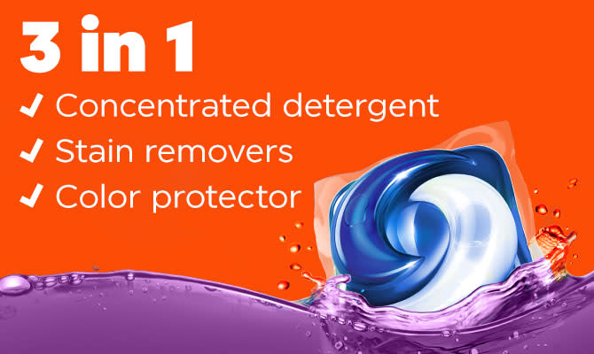 3 in 1 super concentrated detergent plus extra stain remover plus extra color protector