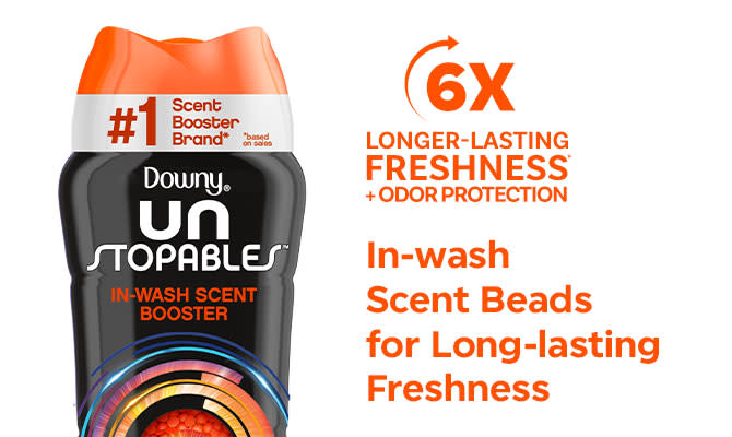 Downy Unstopables In-Wash Scent Booster Tide® Original Scent - 20.1 ounces, color black