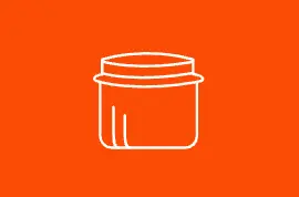 A pictogram of the cap of a liquid laundry detergent bottle
