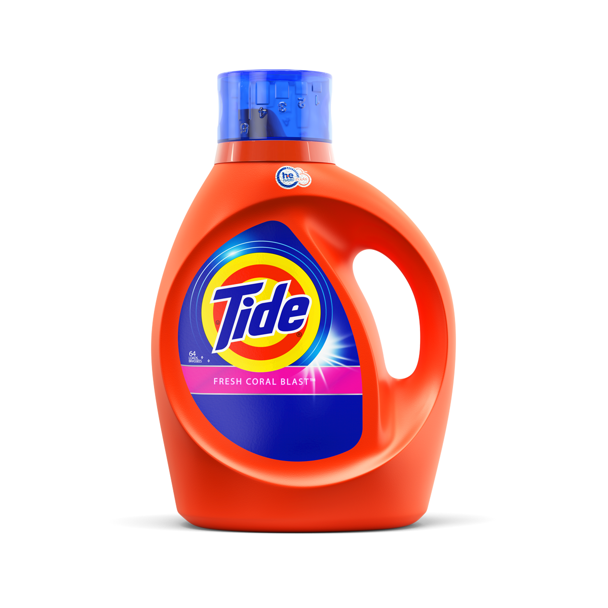 Tide Fresh Coral Blast Scent High Efficiency Liquid Laundry Detergent