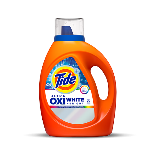Pack of Tide Plus Ultra Oxi White and Bright Liquid Laundry Detergent
