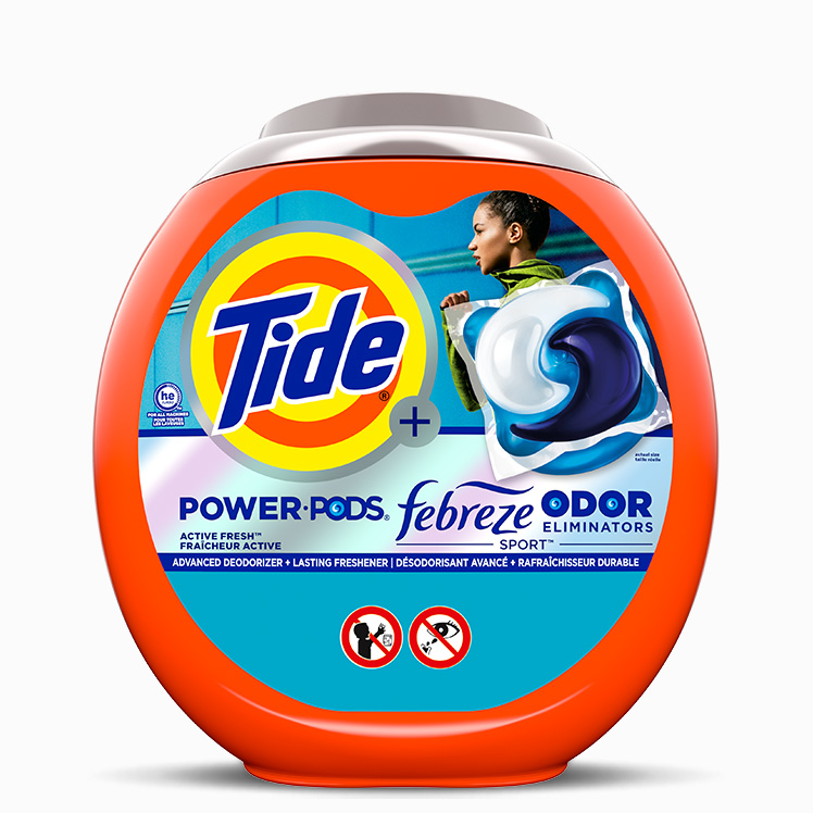 Tide Power PODS® Febreze Odor Eliminators + Sport Odor Defense
