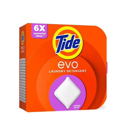 Pack of Tide Evo Laundry Detergent Tiles, Spring Blast Scent