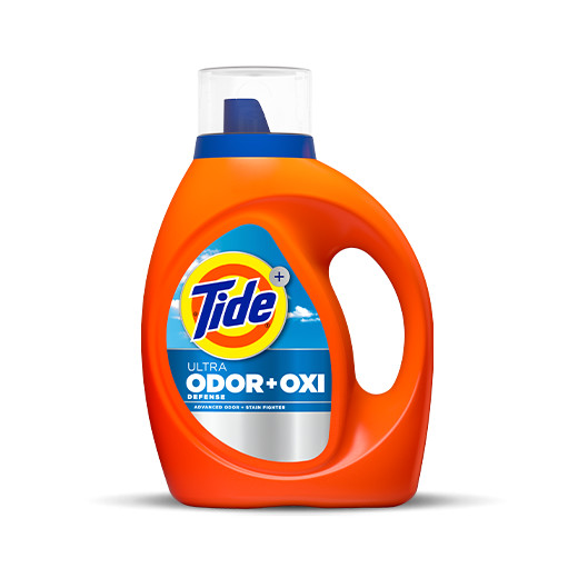 Tide Ultra OXI Liquid Laundry Detergent with Odor Eliminators - 69 ounces, color orange
