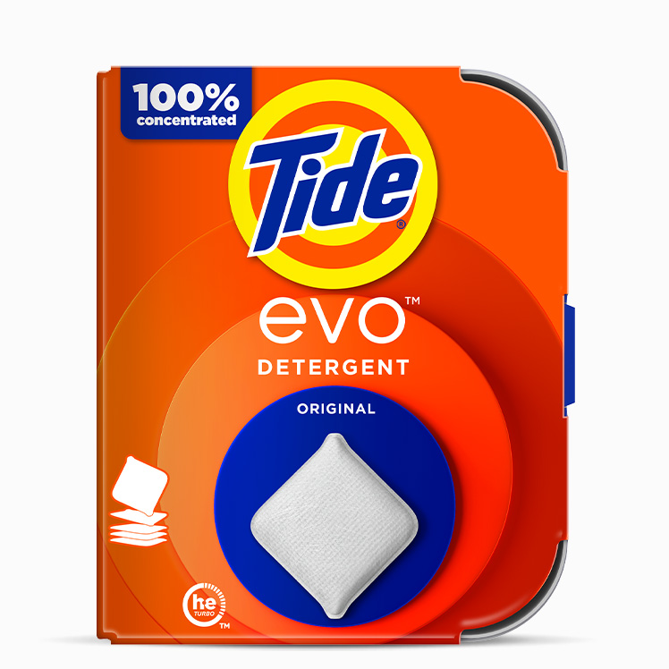 Pack of Tide Evo Laundry Detergent Tiles, Original Scent