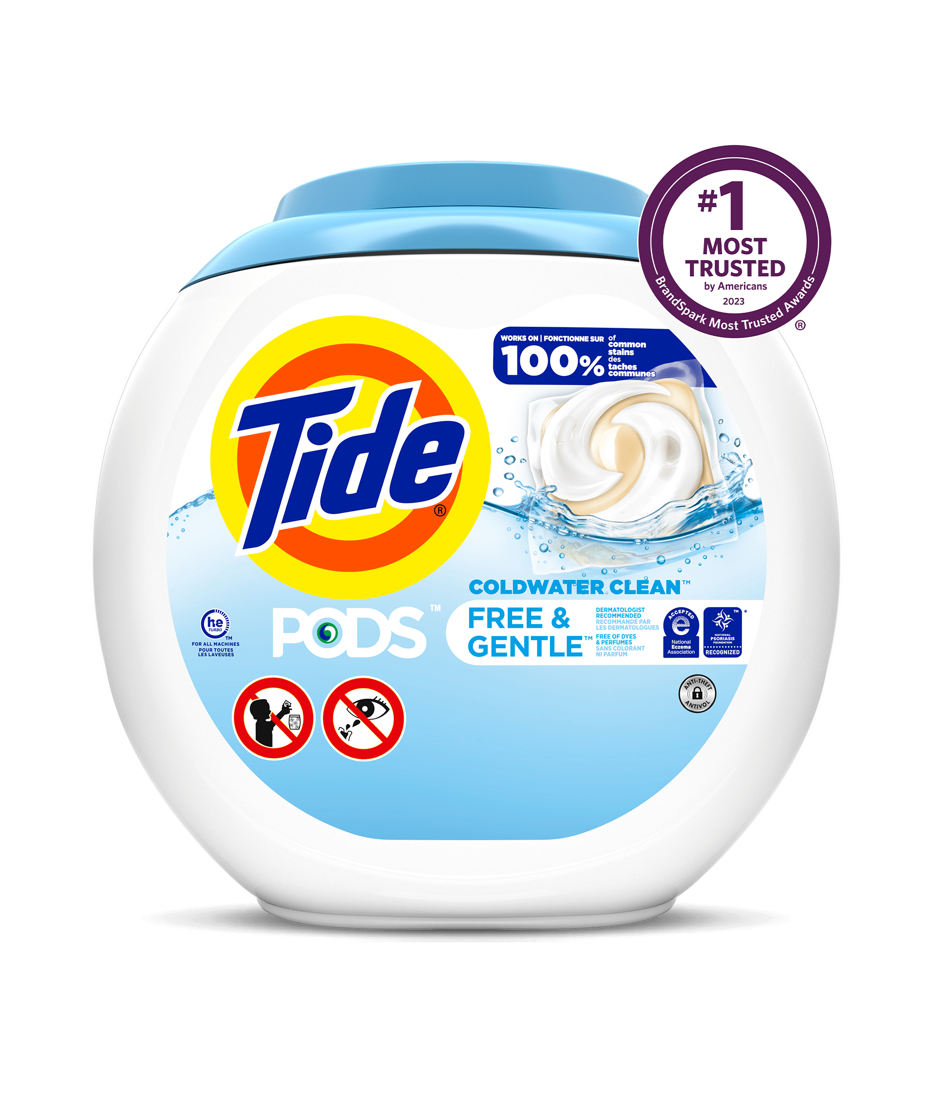 Tide PODS Free And Gentle Laundry Detegent Pacs | Tide