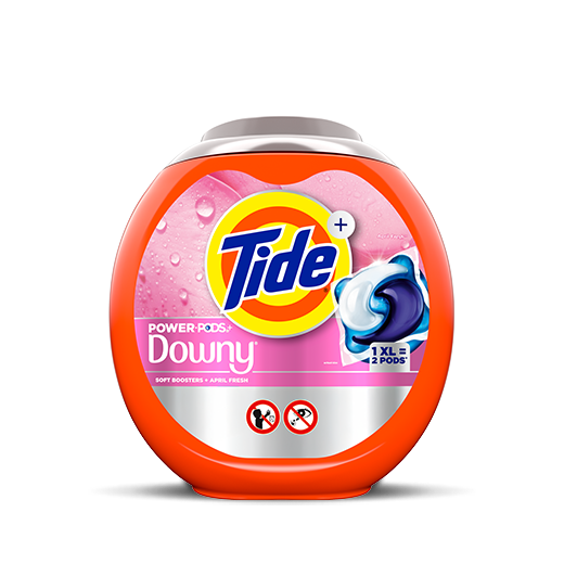 Pack of Tide Power PODS® with Downy Soft Boosters, Lasting Freshness with April Fresh Scent