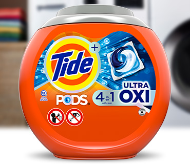 Tide PODS® Ultra OXI Laundry Detergent - 61 count, color orange