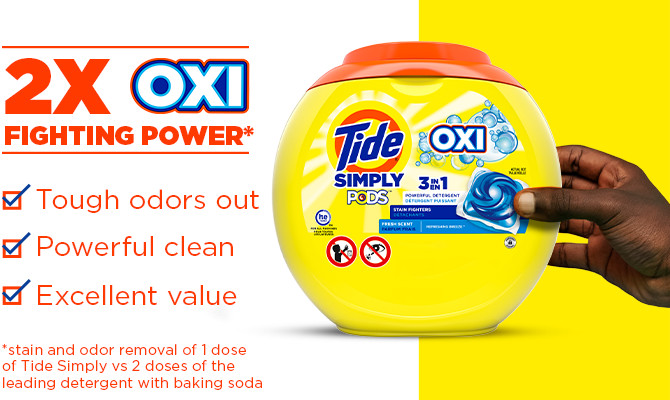 Clean just got simpler: attacks stain, tough on odors, low price