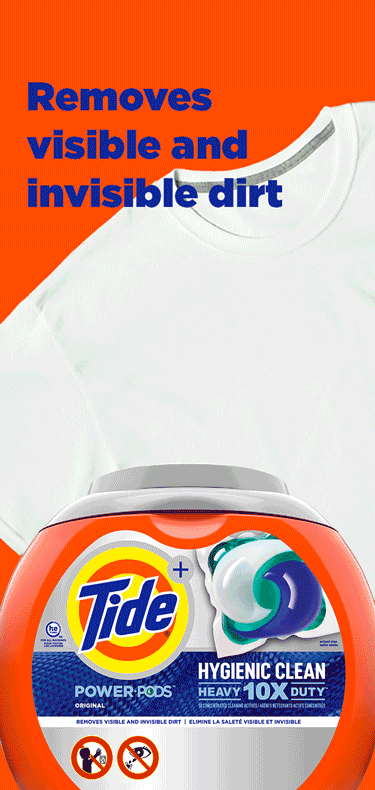 Tide Hygienic Clean collection page second top banner