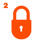 Icon showing to keep the product closed