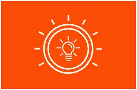 A pictogram of a washing machine dial with a lightbulb in the center