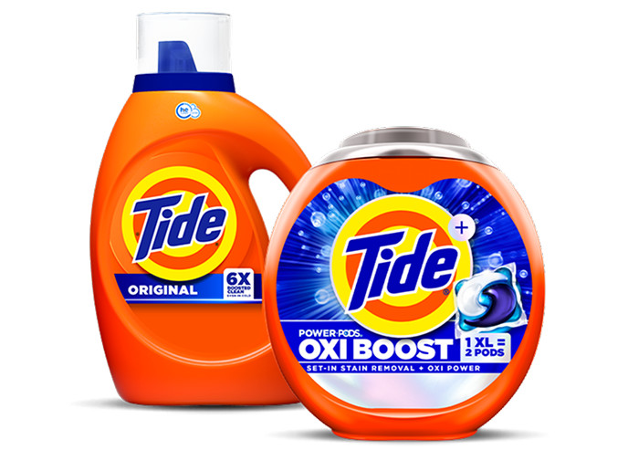 Tide Original Liquid and Tide OXI Boost Pods
