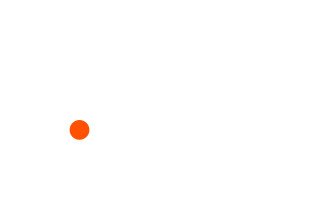 A pictogram of an orange dot