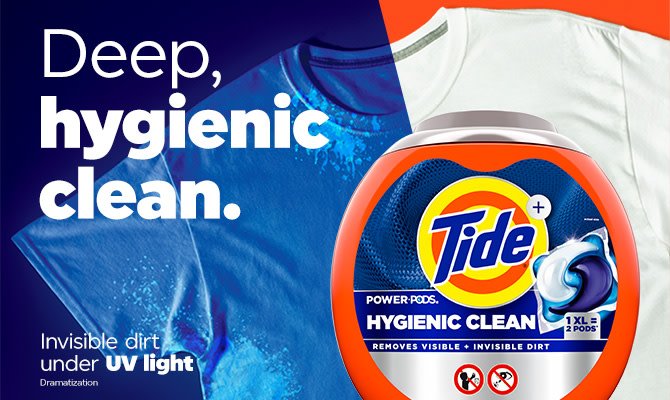 Deep, hygienic clean.