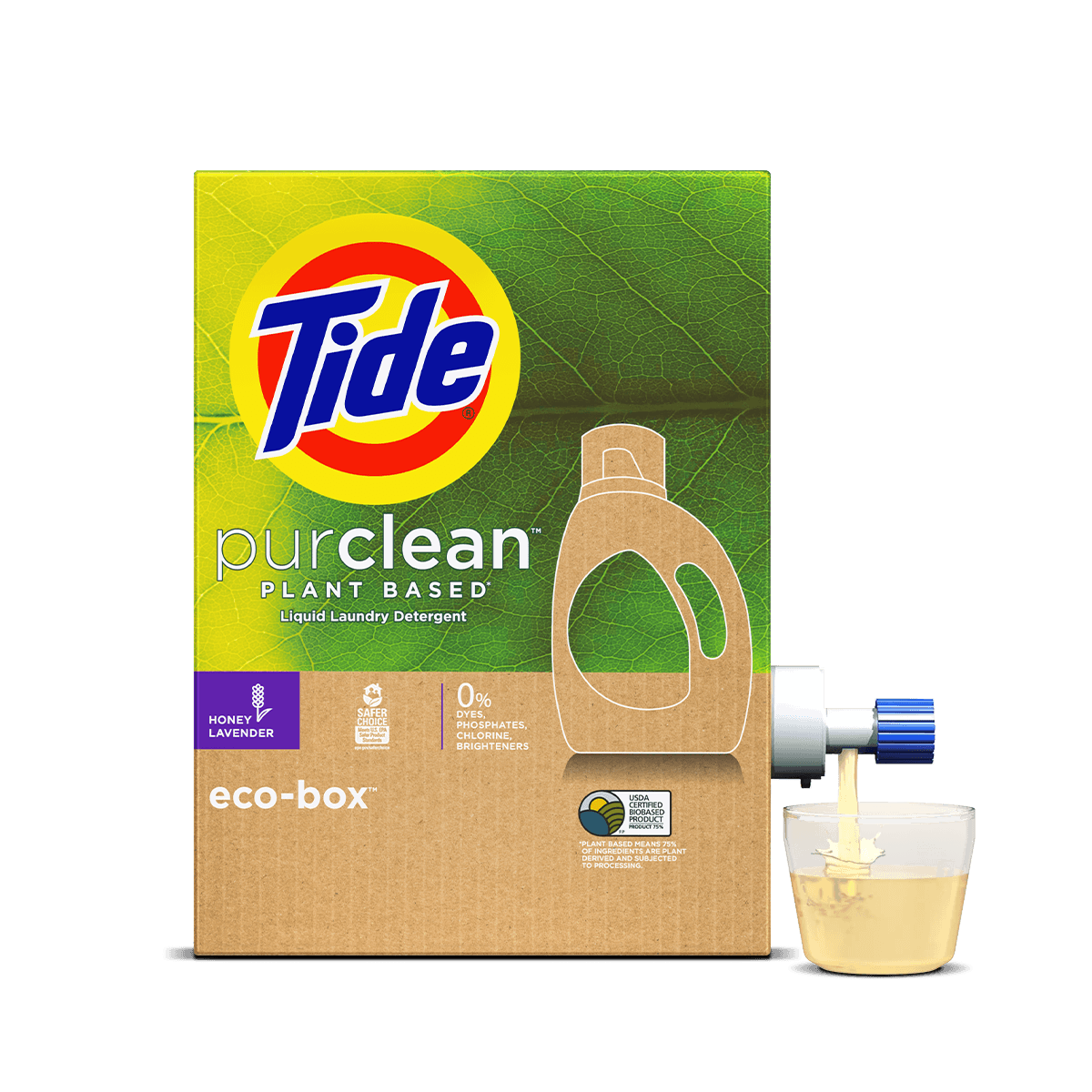 Tide Eco-Box purclean Plant-Based Liquid Laundry Detergent