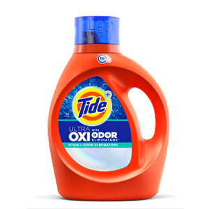 Tide Ultra OXI Liquid Laundry Detergent with Odor Eliminators - 69 ounces, color orange